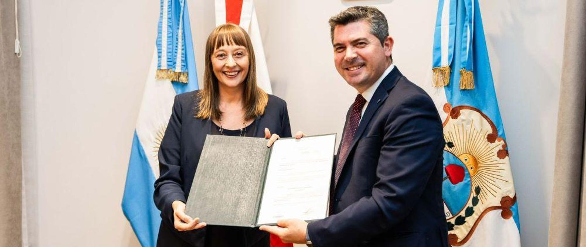 Aleksandra Piątkowska, Ambasador RP w Argentynie spotkała się z gubernatorem prowincji San Juan Marcelo Orrego.