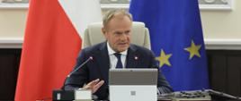 Prezes Rady Ministrów podczas posiedzenia Rady Ministrów