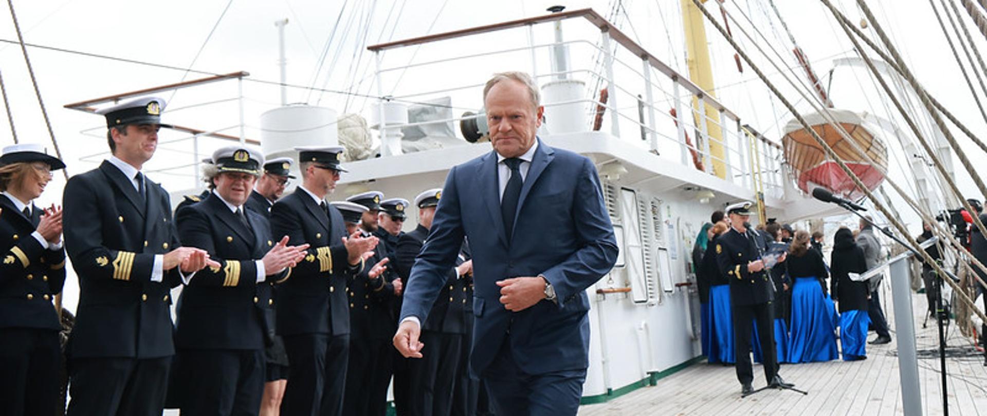 Premier Donald Tusk podczas inauguracji roku akademickiego Uniwersytetu Morskiego w Gdyni