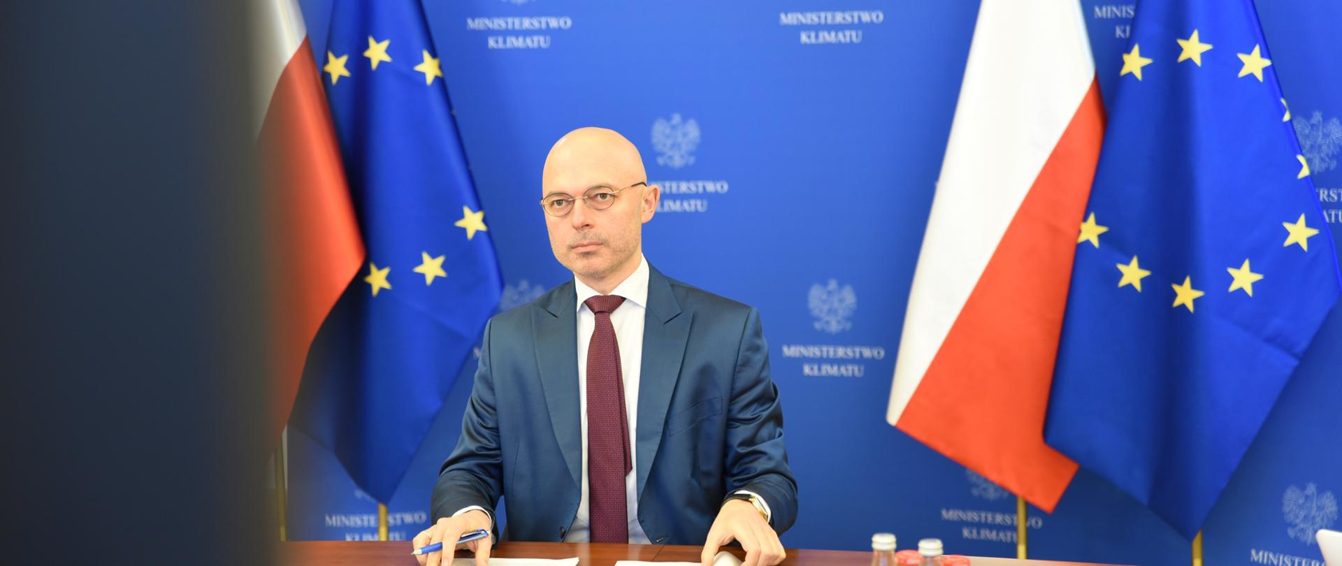 Minister klimatu i środowiska Michał Kurtyka podczas pierwszego dnia konferencji "EkoSfera"