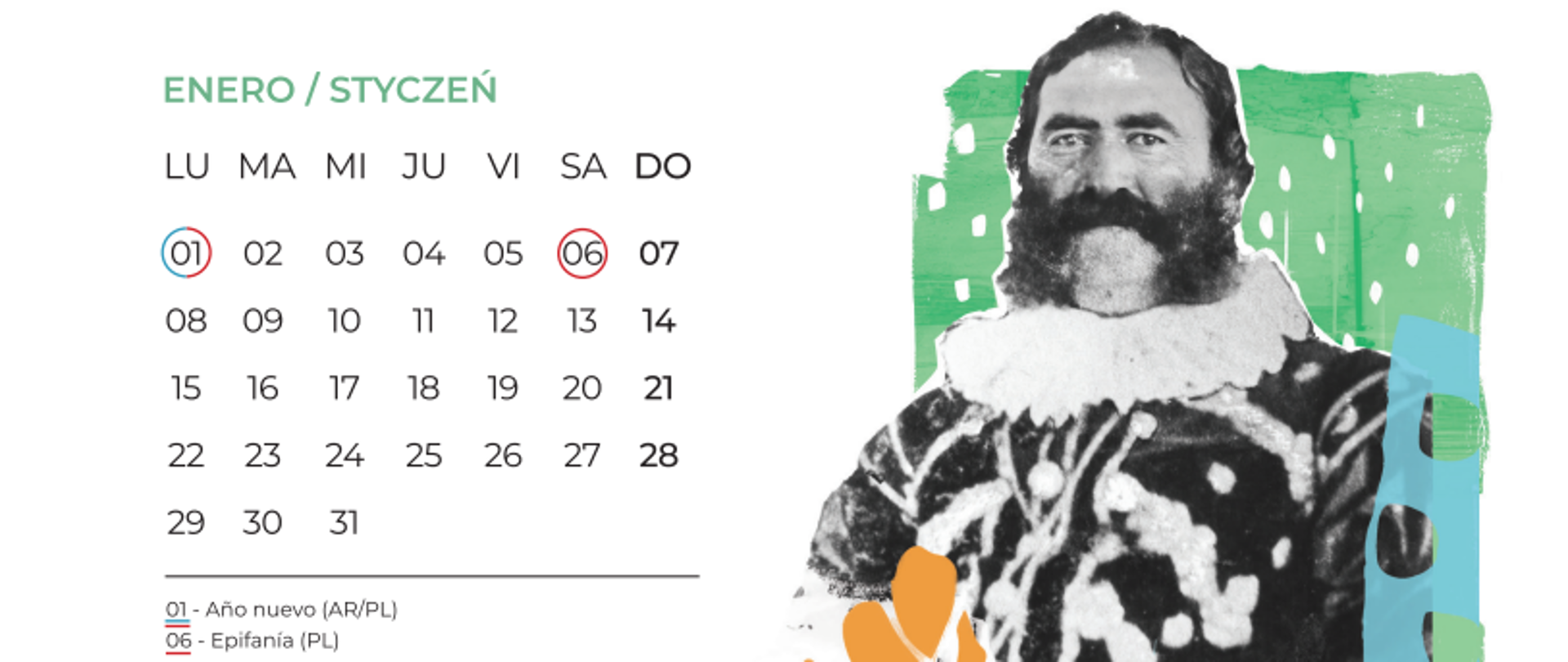 Kalendarz na 2024 prezentuje naszych rodaków, którym Ameryka Południowa wiele zawdzięcza.