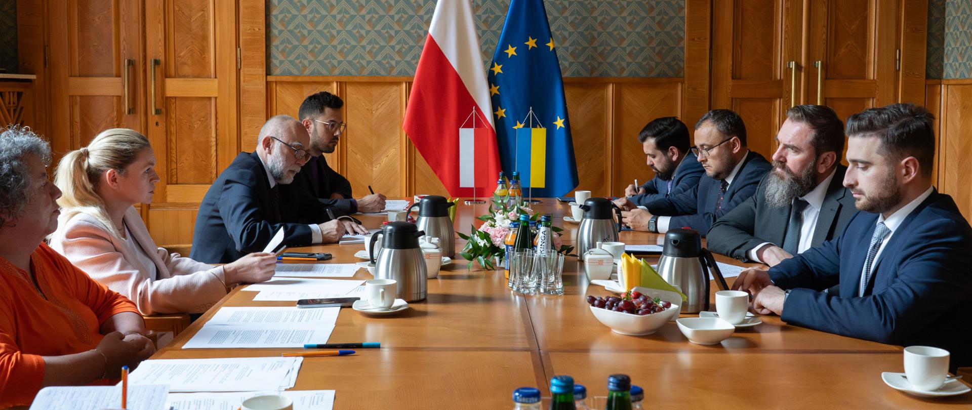 Spotkanie Minister Barbary Nowackiej z ministrem edukacji i nauki Ukrainy Oksenem Lisowym