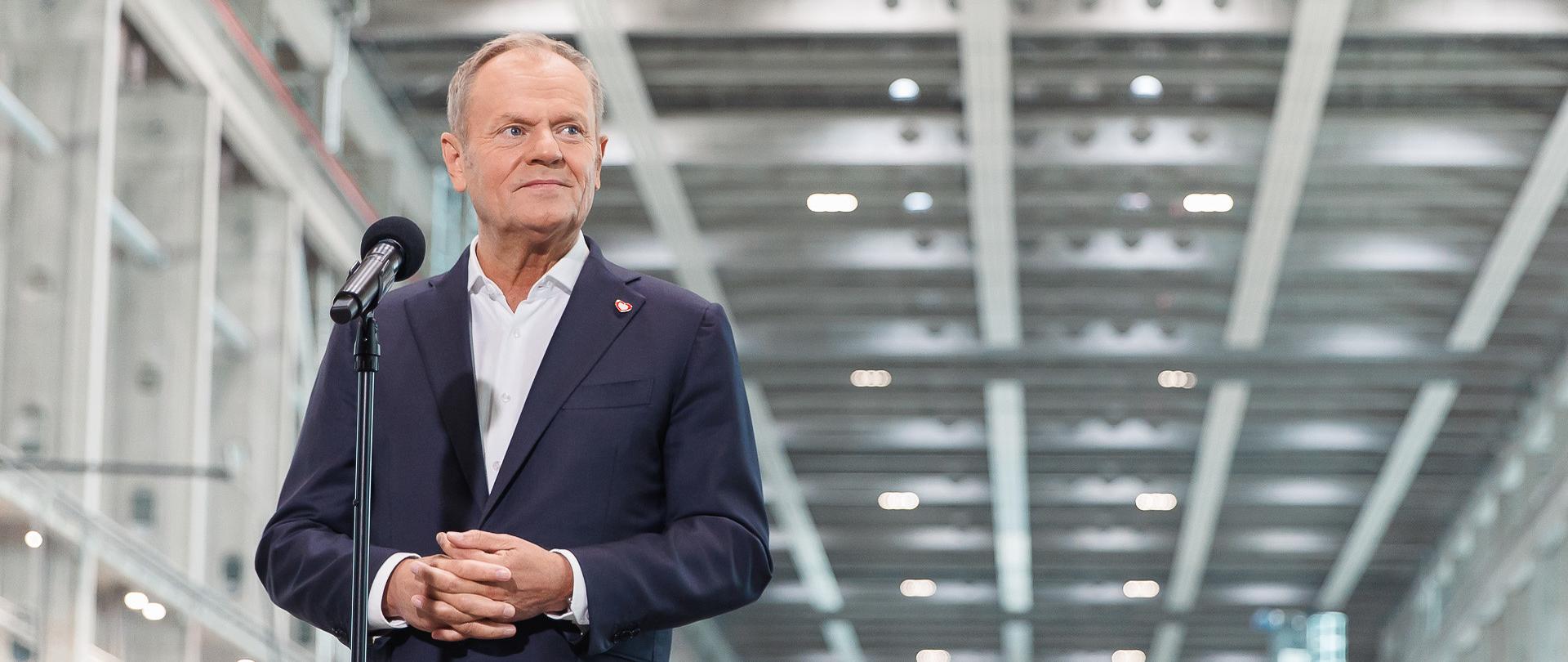 Premier Donald Tusk w Baltic Towers