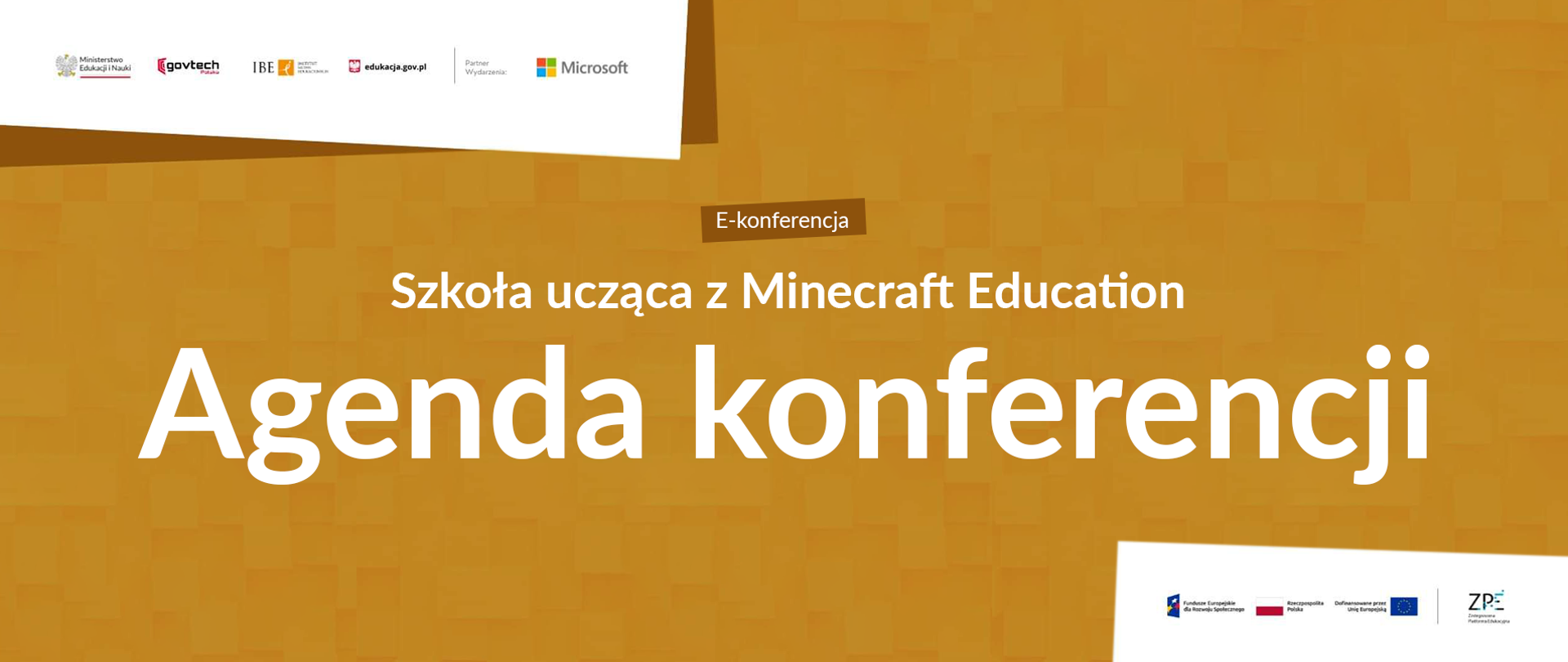 Grafika informująca o e-konferencji