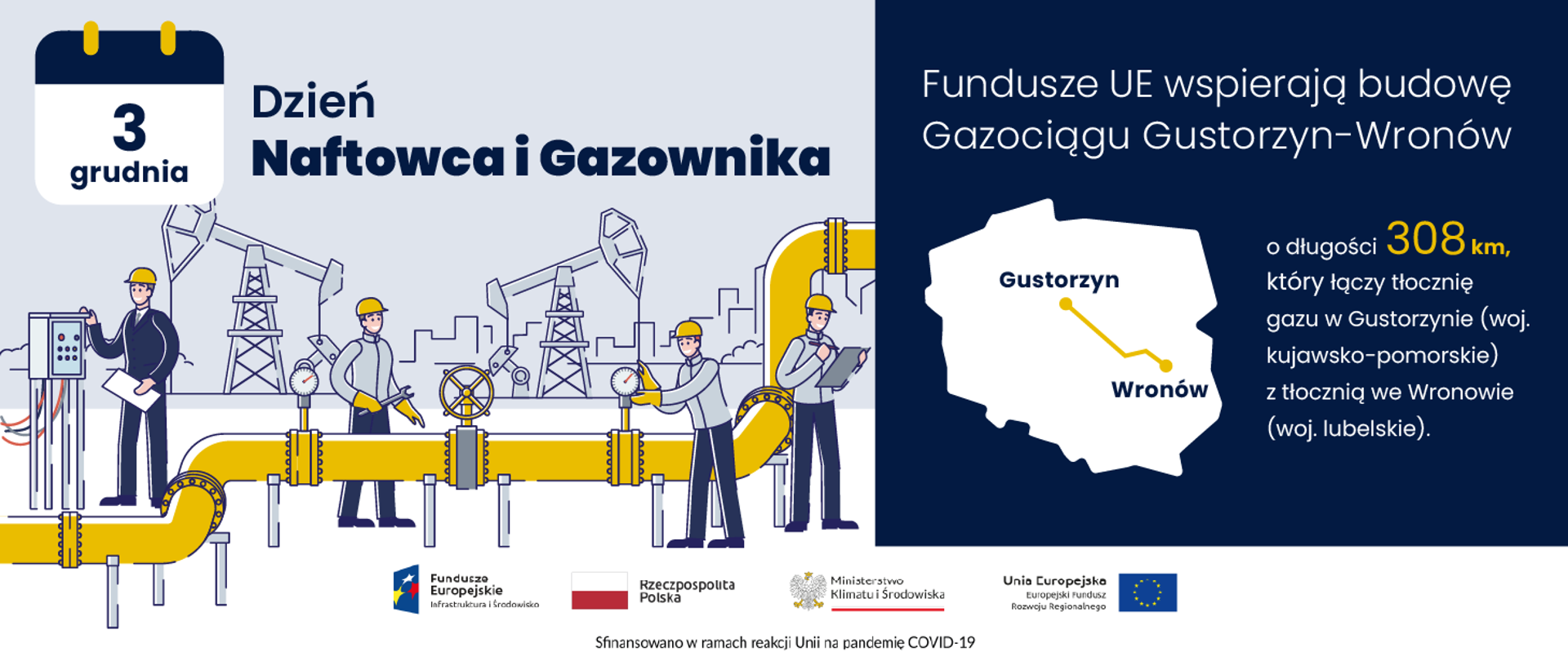 grafika informacyjna na dzień Naftowca i Gazownika
