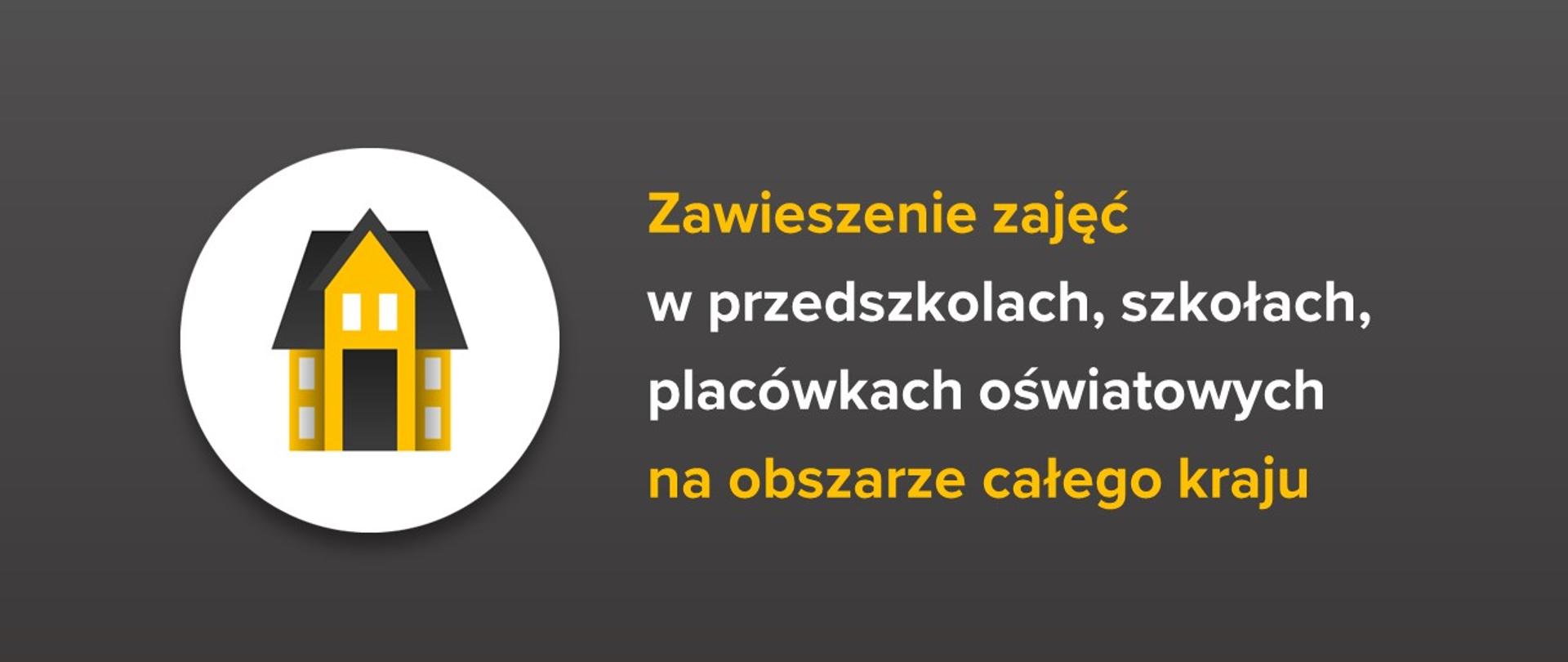 Zawieszenie zajęć w przedszkolach, szkołach, placówkach oświatowych na obszarze całego kraju