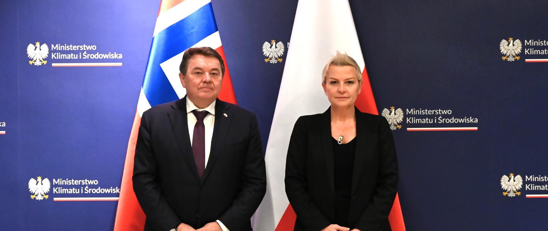 Spotkanie Minister Klimatu i Środowiska Anny Łukaszewskiej -Trzeciakowskiej z Ambasadorem Norwegii w Polsce Øystein’em Bø