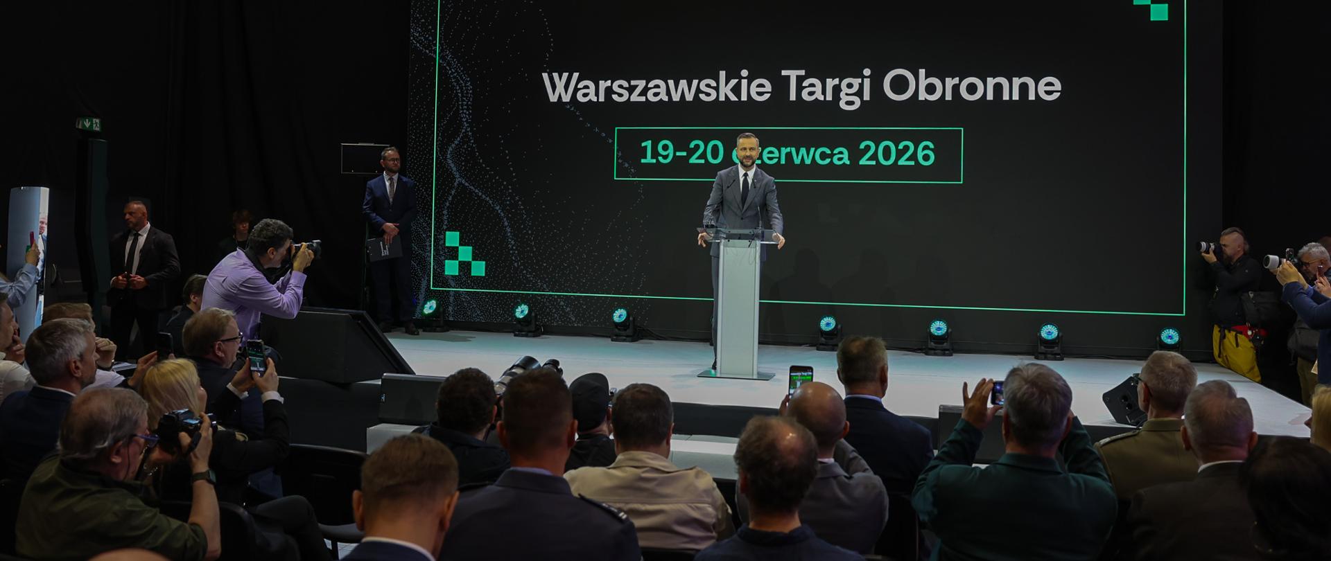 19 czerwca 2026 r. w Warszawie, Władysław Kosiniak-Kamysz, wicepremier - minister obrony narodowej wziął udział w Warszawskich Targach Obronnych. Fot. Monika Dwulatek/WCEO