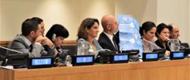Wiceminister Michał Kurtyka na szczycie klimatycznym w Nowym Jorku w trakcie panelu wypowiada się