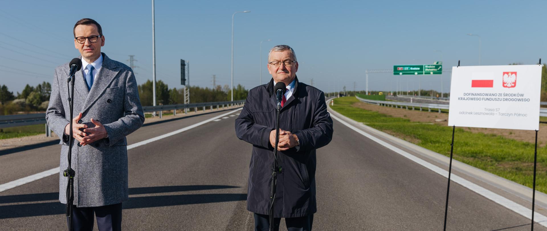 Otwarcie drogi S7.