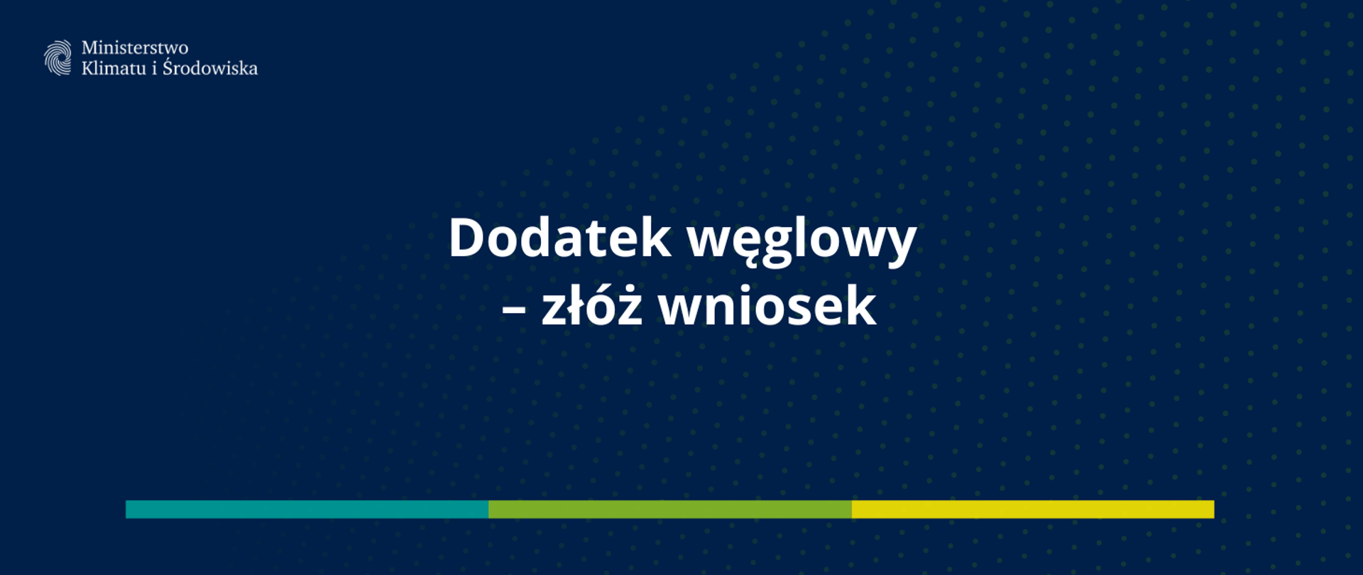 Dodatek węglowy - złóż wniosek