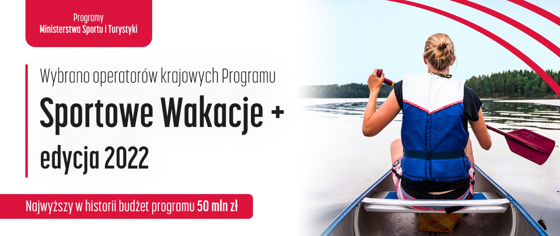 Wybrano operatorów krajowych Programu Sportowe Wakacje plus - edycja 2022