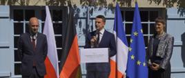 Minister Adam Szłapka podczas spotkania Ministrów ds. Europejskich państw Trójkąta Weimarskiego 