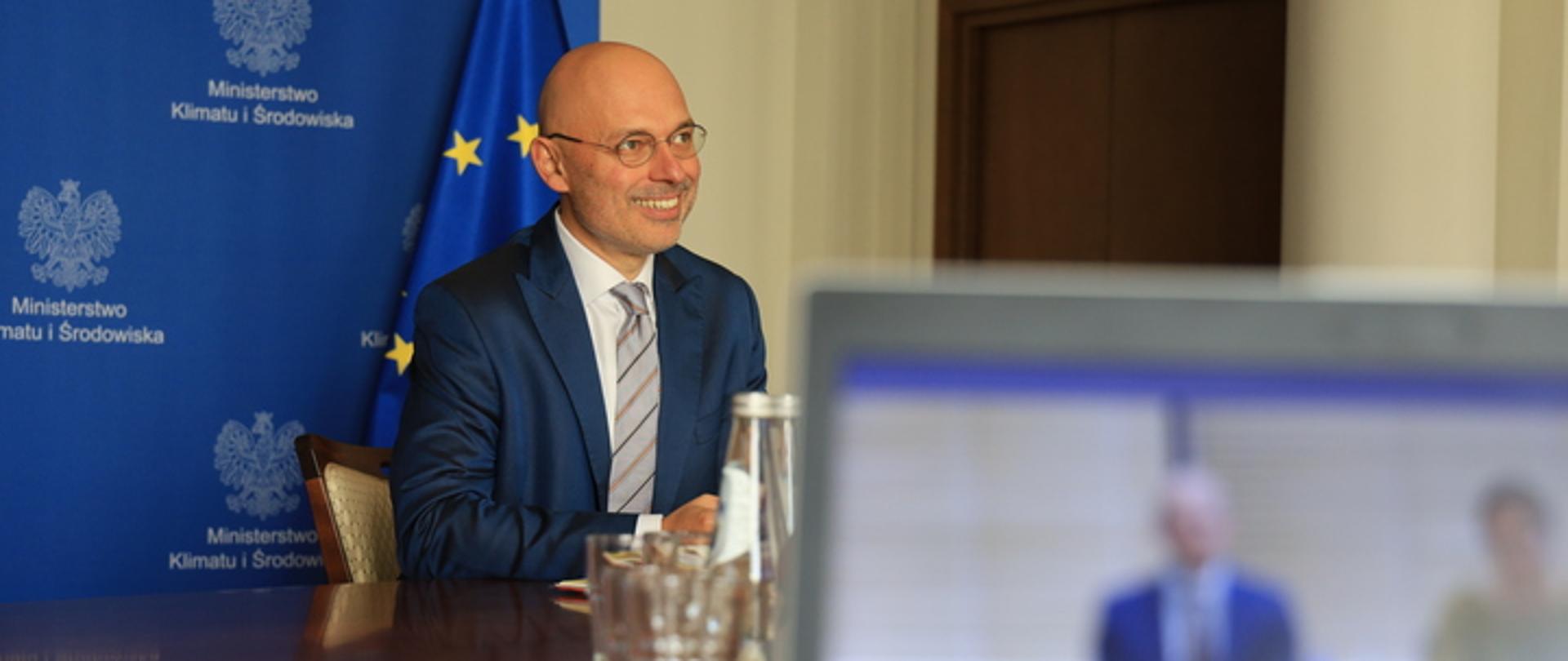 Spotkanie ministra klimatu i środowiska Michała Kurtyki i estońskiego ministra środowiska Tõnisa Möldera