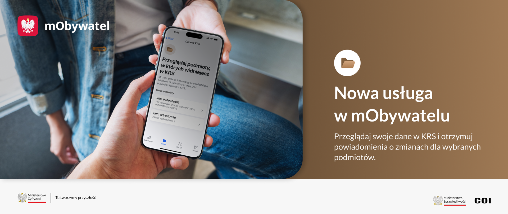 Szybki dostęp do danych z KRS w telefonie. Z mObywatelem to możliwe