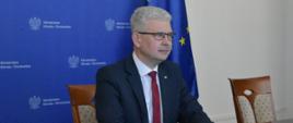 Wiceminister klimatu i środowiska Ireneusz Zyska podczas konferencji EuroPOWER&OZEPOWER