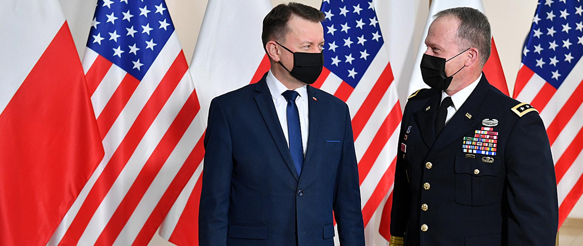 Spotkanie ministra M. Błaszczaka z dowódcą V Korpusu gen. Kolasheskim 