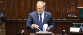 Premier Donald Tusk w Sejmie