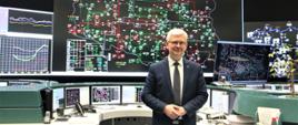 Wiceminister Ireneusz Zyska podczas spotkania w PSE