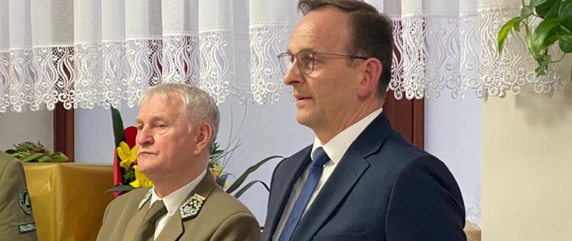 Wiceminister Edward Siarka podczas narady dyrektorów regionalnych dyrekcji LP i zakładów LP