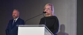Minister klimatu i środowiska Anna Moskwa podczas konferencji