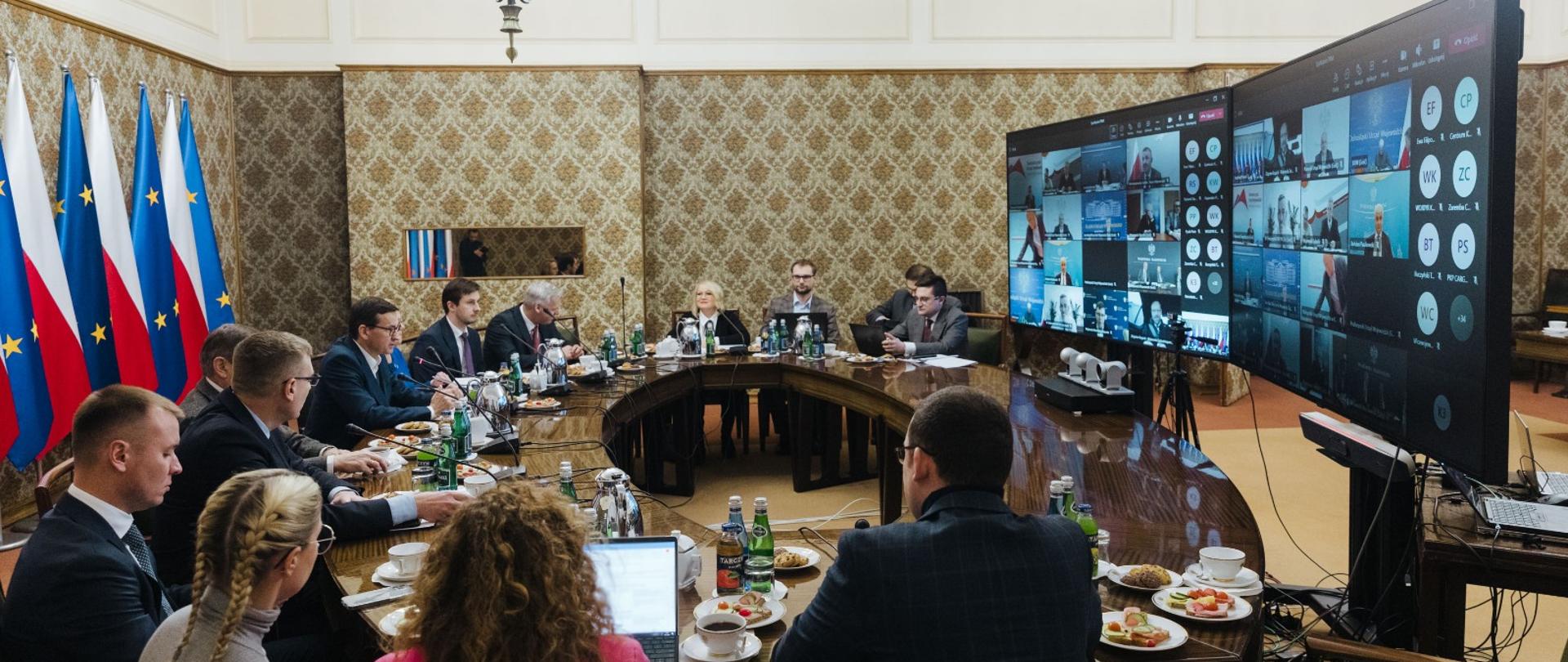 Premier Mateusz Morawiecki podczas Komitetu Węglowego.