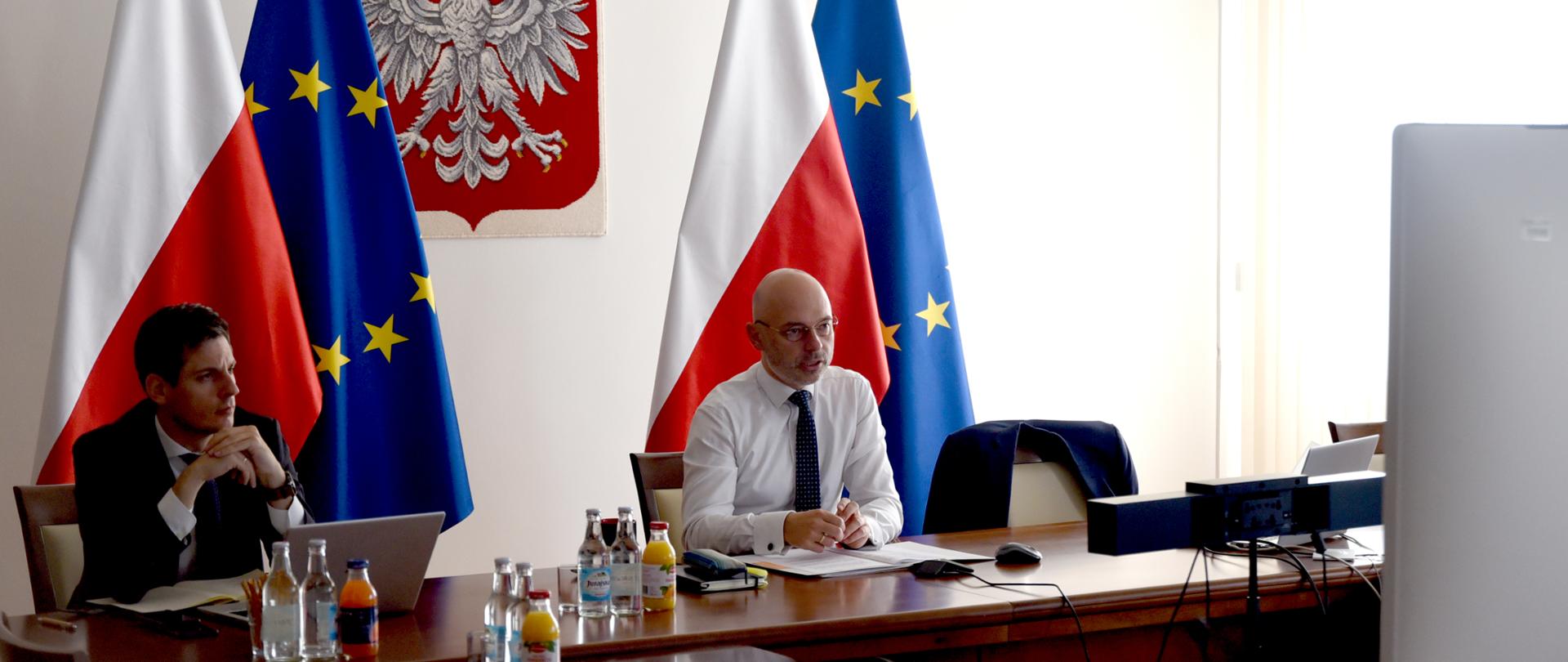 Minister Kurtyka podczas konferencji