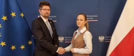 na zdjęciu wiceminister zdrowia Katarzyna Kęcka i prof. dr hab. n. med. Wojciech Fendler