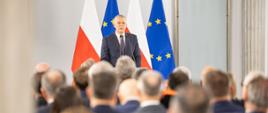 Spotkanie noworoczne z konsulami honorowymi akredytowanymi w RP z udziałem ministra Tomasza Siemoniaka oraz wiceministra Macieja Duszczyka.