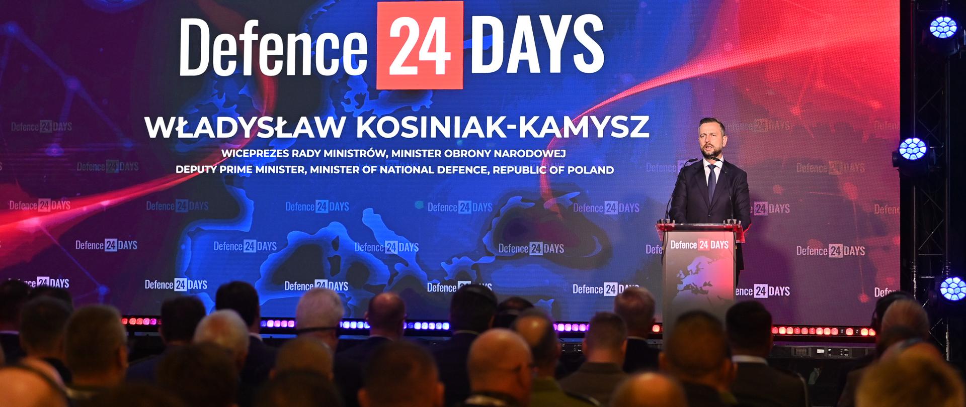 6 maja 2026 w Warszawie na stadionie PGE Narodowy, Władysław Kosiniak-Kamysz wicepremier, wicepremier - minister obrony narodowej wziął udział w konferencji branży obronnej Defence24 Days. Fot. plut. Wojciech Król/MON