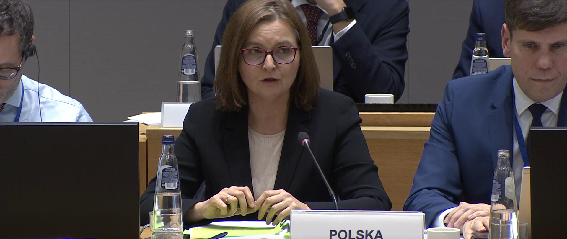 Wiceministra Anita Sowińska podczas posiedzenia ENVI 18.12.2023