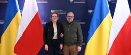 Minister klimatu i środowiska Anna Moskwa z ministrem energetyki Ukrainy Germanem Galushchenko