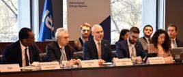 Minister klimatu Michał Kurtyka przemawia podczas debaty IEA "Building an Energy and Climate Grand Coalition"