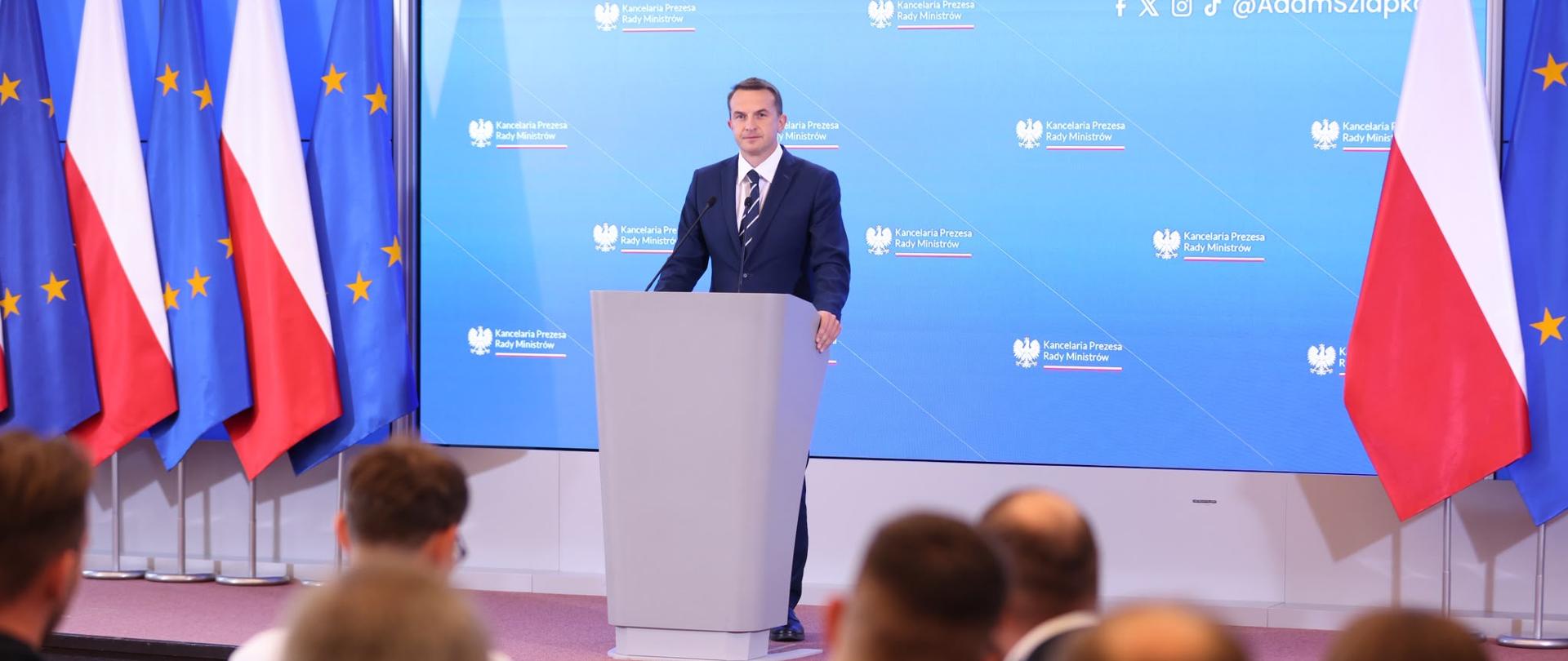 Konferencja prasowa Rzecznika Rządu A. Szłapki