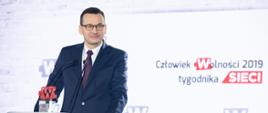 Premier z nagrodą Człowiek Wolności 2019 roku Tygodnika Sieci.