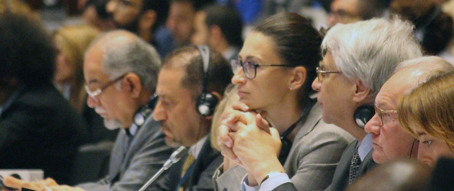 wiceminister Małgorzata Golińska podczas szczytu UNESCO w Baku