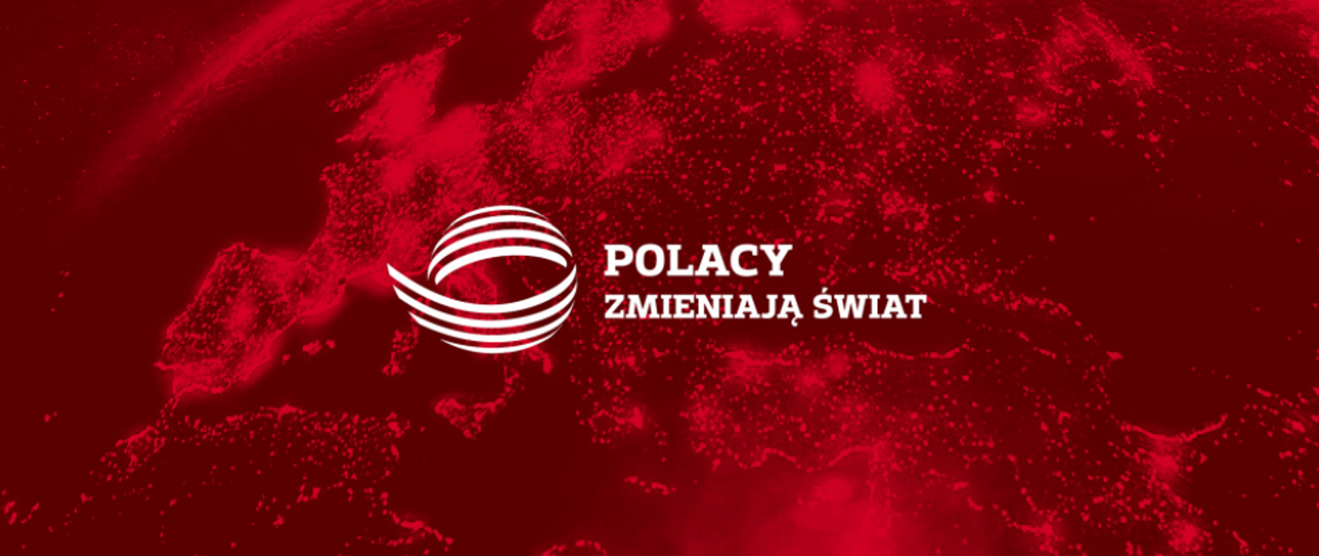 Grafika przedstawiająca mapę Europy z napisem Polacy zmieniają świat