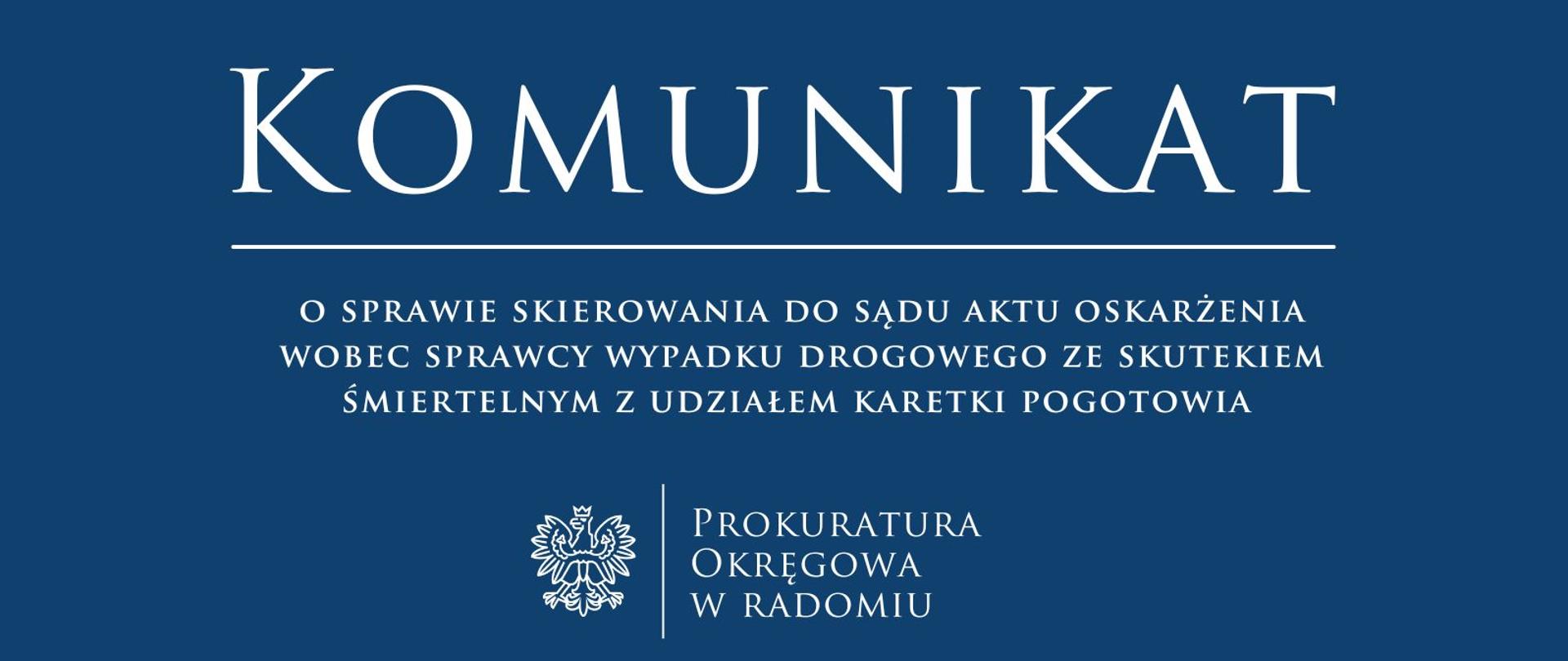 Wypadek karetka