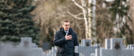 Premier Mateusz Morawiecki podczas uroczystości z okazji 100. rocznicy urodzin Tadeusza Gajcy