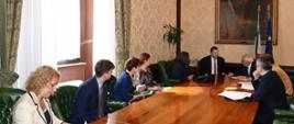 7.06.2022 Rzym, Wlochy. Spotkanie Ministra Edukacji i Nauki Przemyslawa Czarnka z ministrem Edukacji Włoch Patrizio Bianchim.