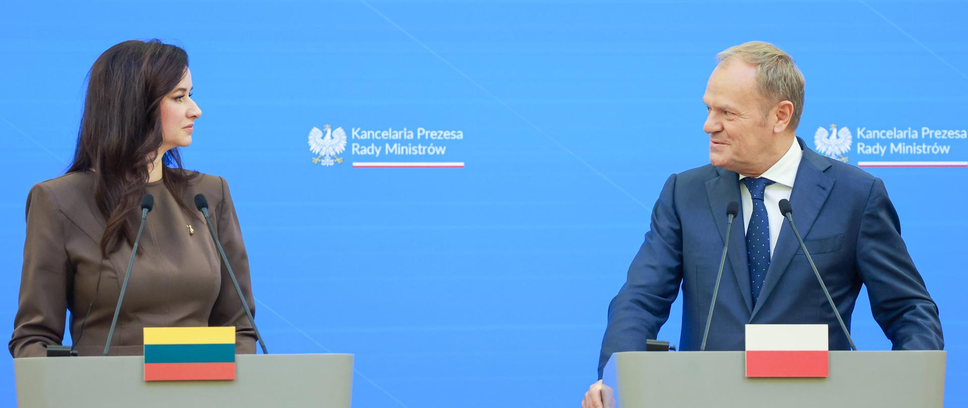Spotkanie premiera Donalda Tuska z premier Republiki Litewskiej Ingą Ruginienė