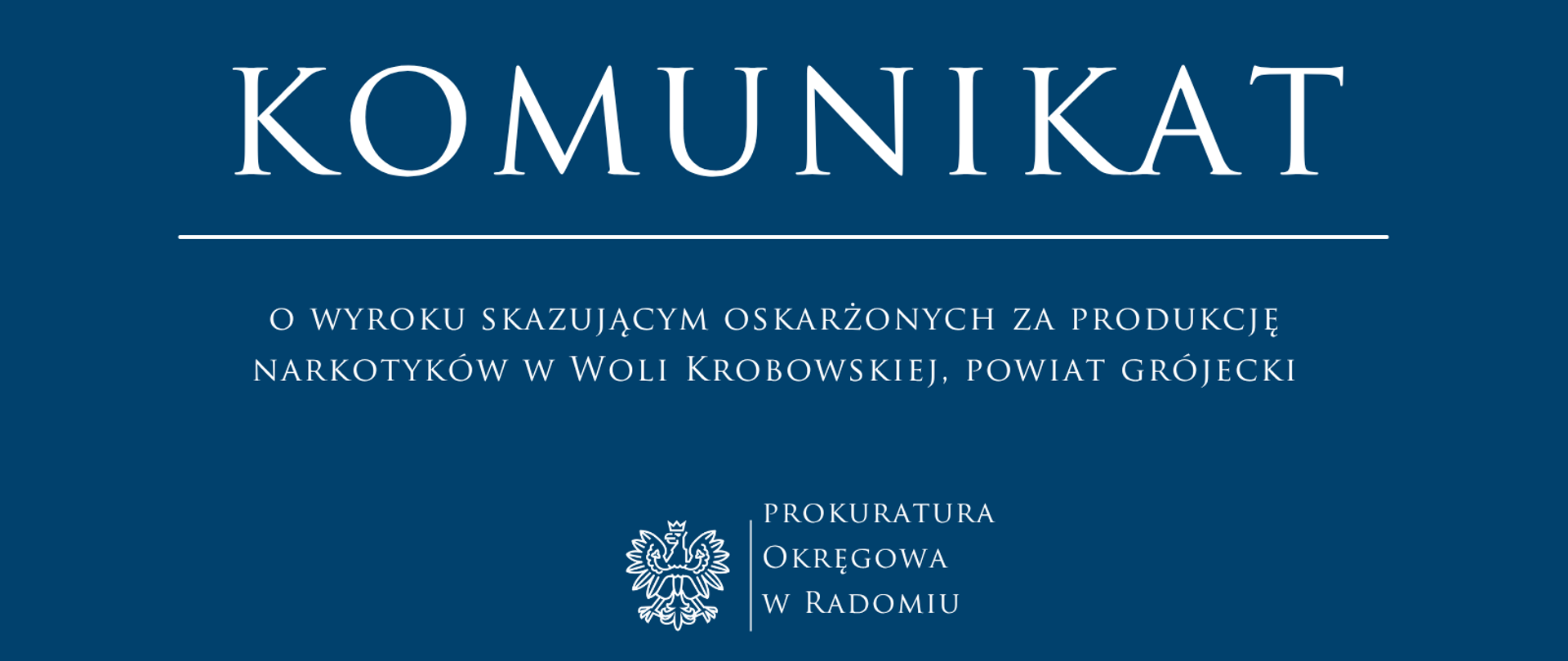 Wyrok narkotyki Grójec