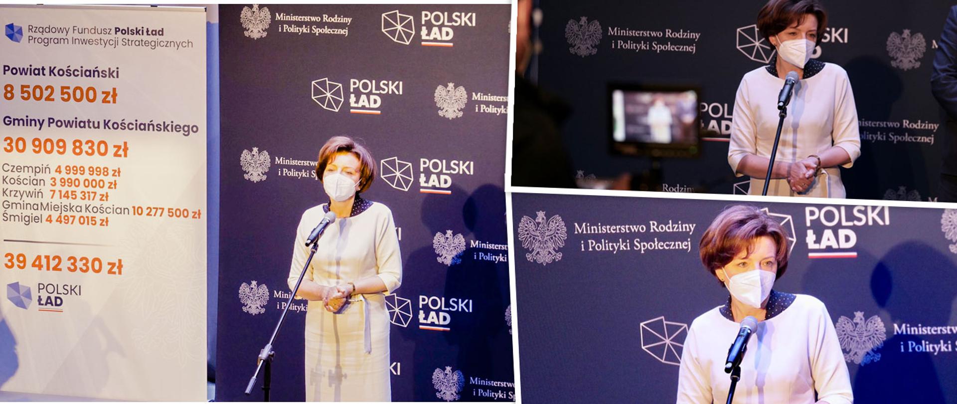 Wręczenie promes Rządowego Funduszu Polski Ład: Program Inwestycji Strategicznych dla gmin z Powiatu Kościańskiego