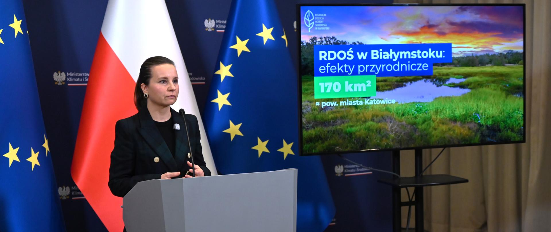 Prezentacja programu dotyczącego przeciwdziałania suszy i podtopieniom oraz bezpieczeństwa środowiskowego.