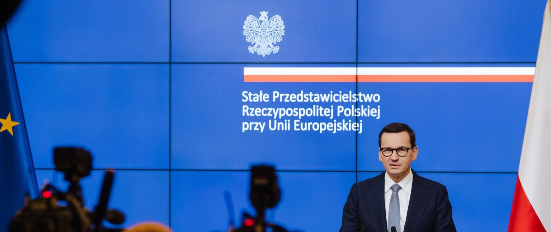 Premier w Brukseli.