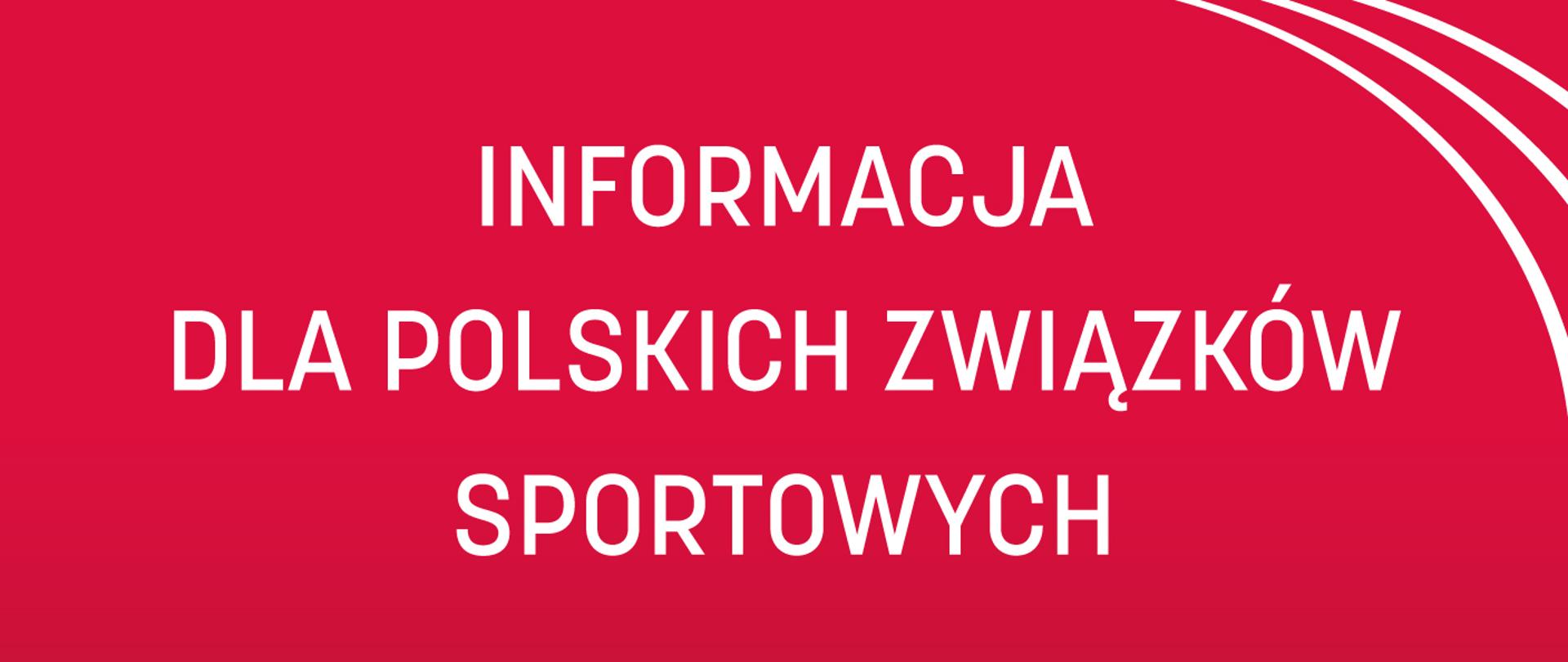 Informacja dla PZS