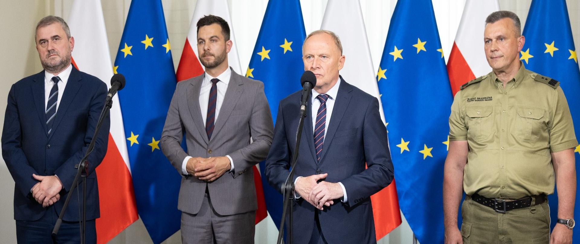 konferencja prasowa wiceministra Czesława Mroczka