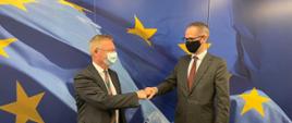 Wiceminister klimatu i środowiska Adam Guibourgé-Czetwertyński na spotkaniu z przedstawicielami Komisji Europejskiej